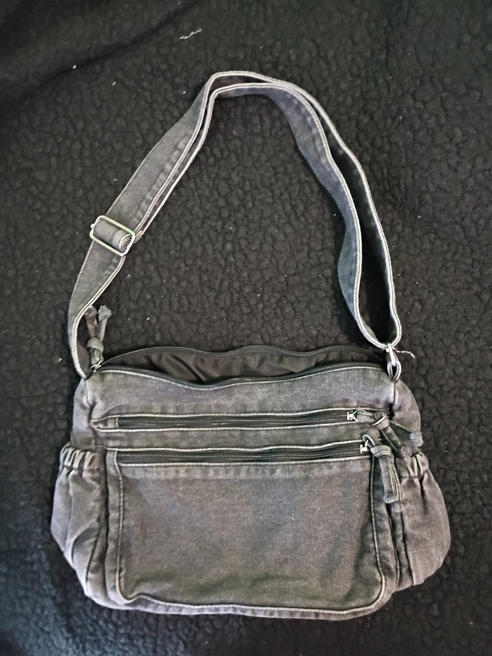 Casual Gray Crossbody Messenger Bag for Men